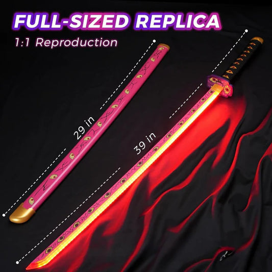 Kokushibo - Demon Slayer Light Up Katana - Pink LED Light