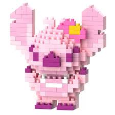 Bricks Toy- Pink Stitch