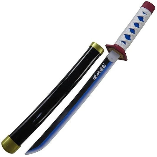 Giyu Tomioka Wooden Katana 42cm with stand