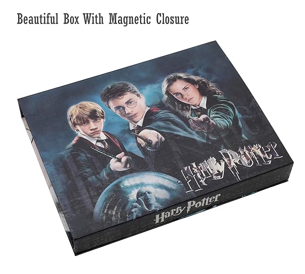 Magic Wizard Gifts Box 14 Pcs Pendants Necklace Rings Keychain Set