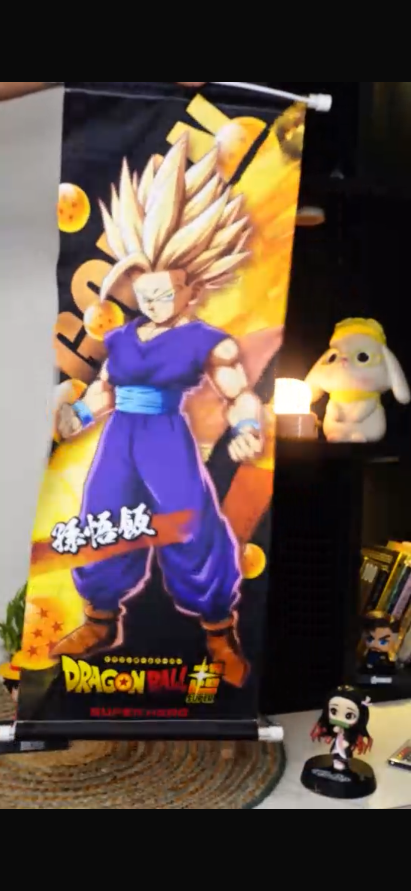 Anime Fabric Wall Scroll Posters – Tanjiro, Luffy, Rengoku, Anya, Dragon Ball | Room Decor