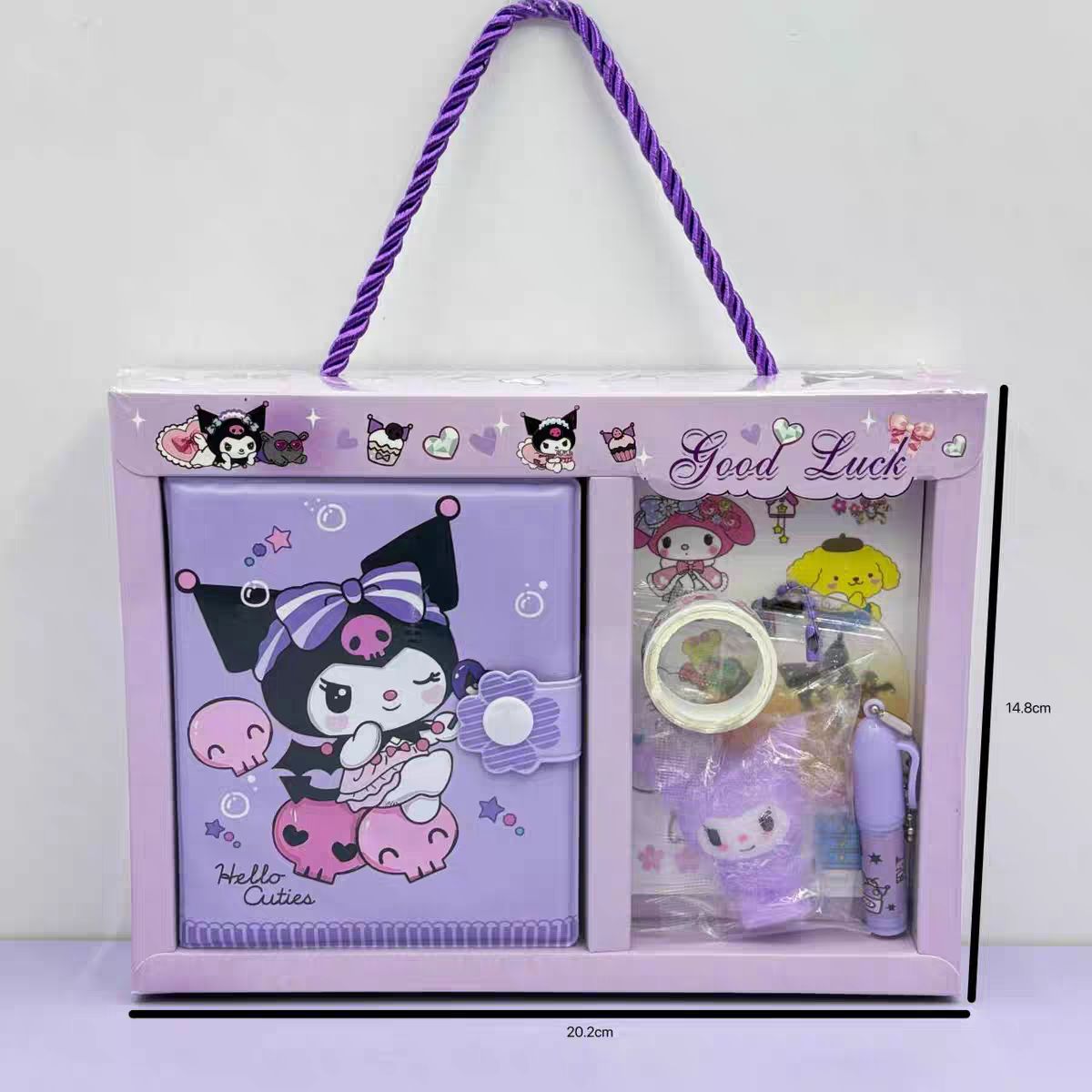 Kuromi Mini Diary with Stationery Supplies