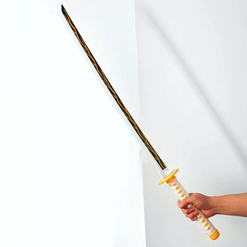 Zenitsu Agatsuma Wooden Led Katana 104 cm Rechargeable Type-C Collectible