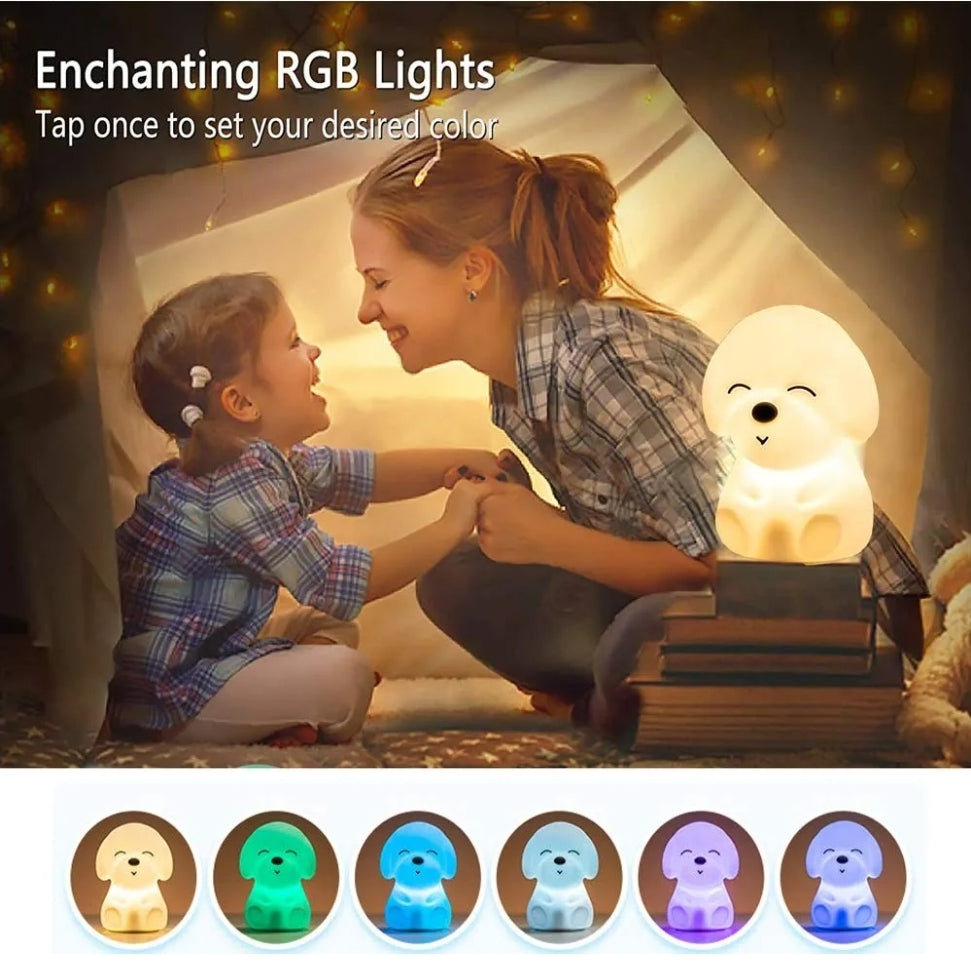 Dog Multicolour Lamp