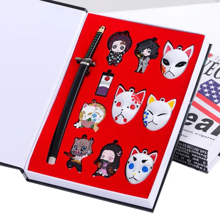 Demon Slayer Anime Collectible Pack of 11 – Action Figures & Accessories