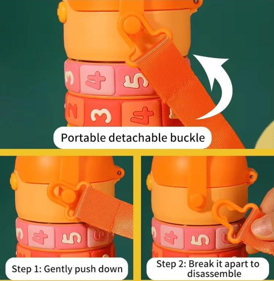 Math Puzzle Water Bottle For Kids.