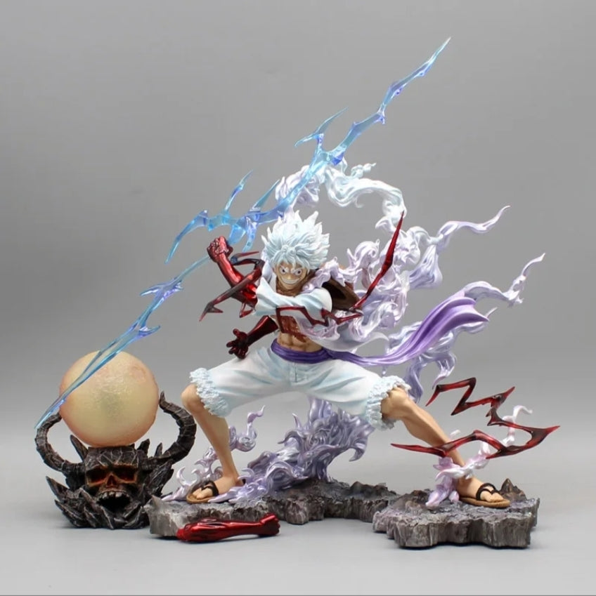 Luffy Gear 5 Thunder Strike In Hand With Onigashima Lamp || One Piece