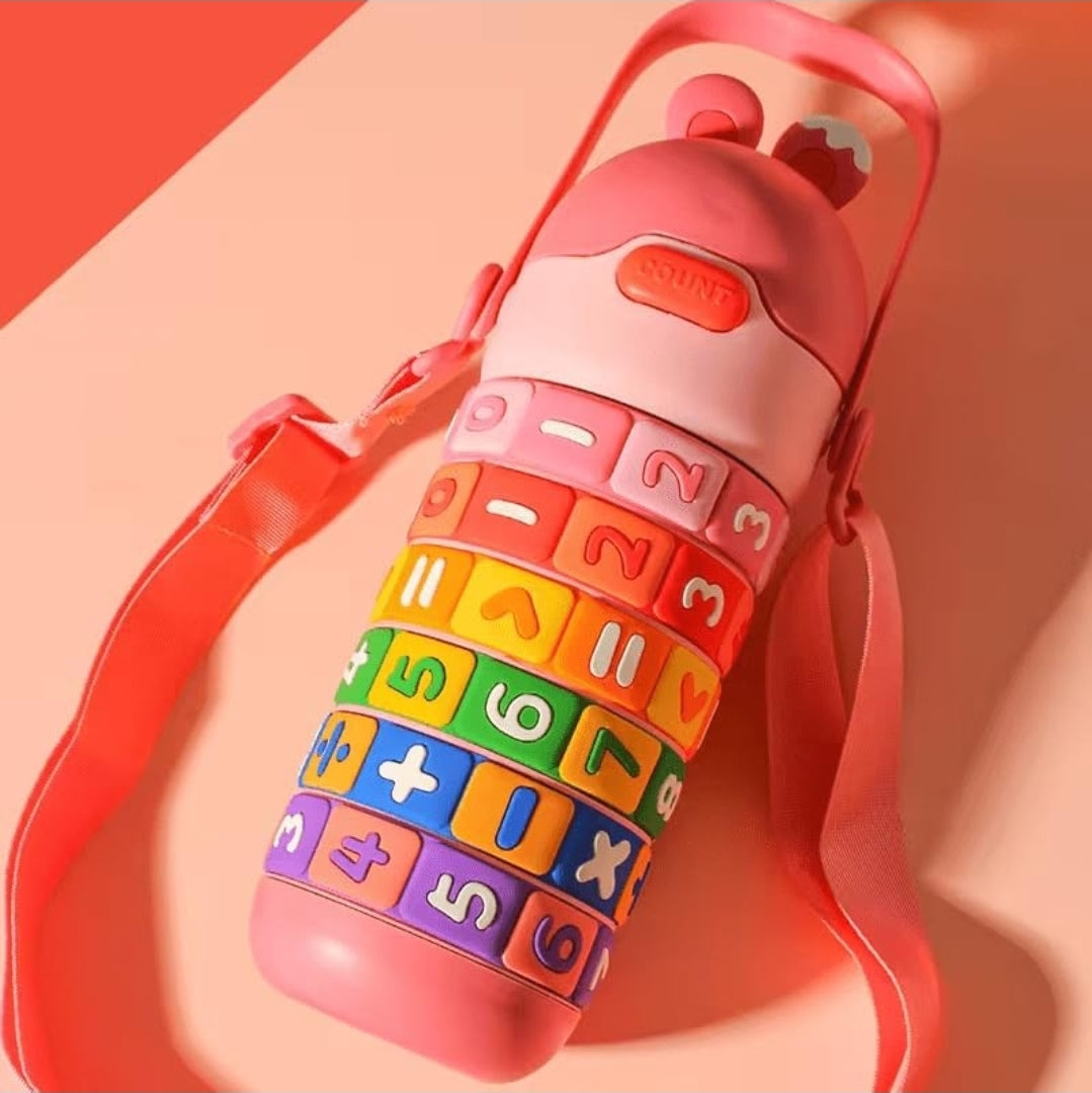 Math Puzzle Water Bottle For Kids.