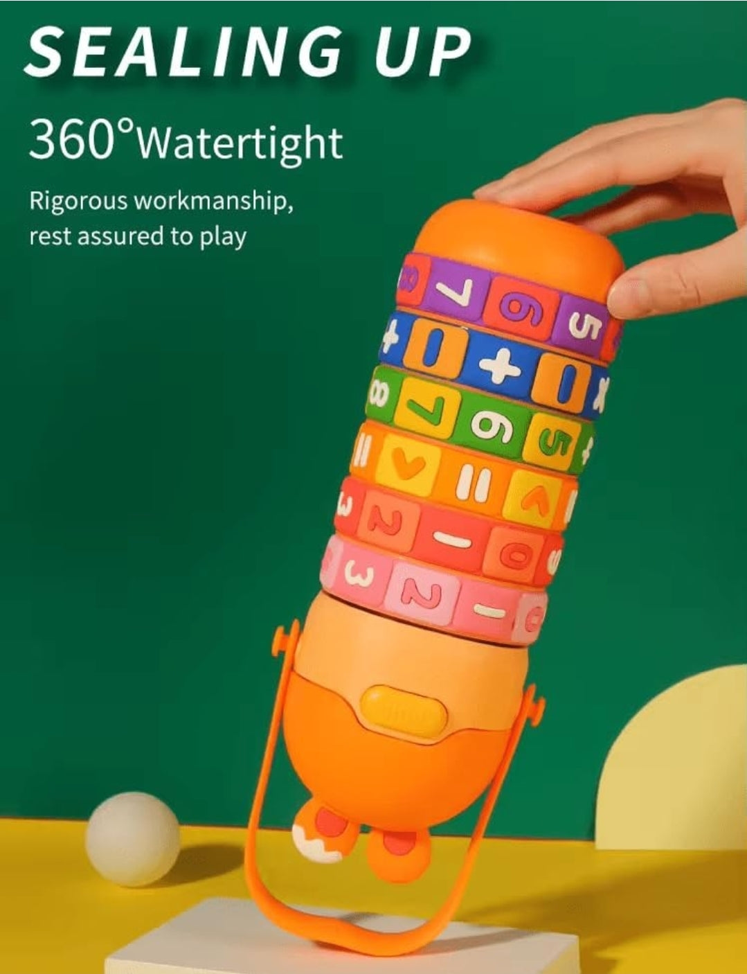 Math Puzzle Water Bottle For Kids.