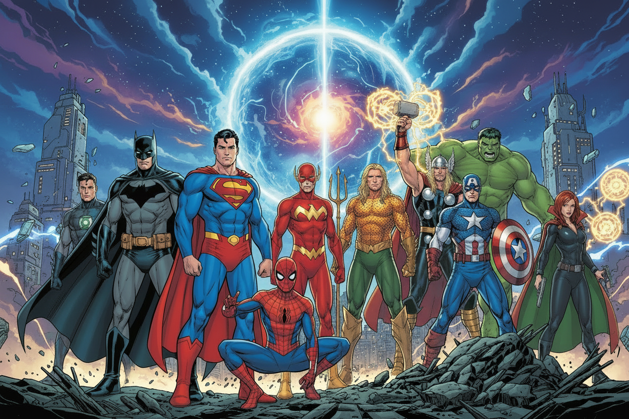 Marvel and DC