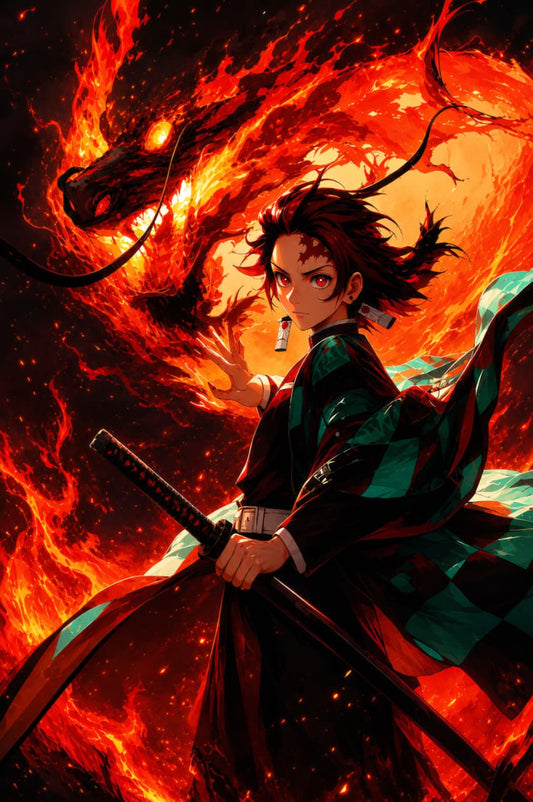 Tanjiro Kamado Metal Poster