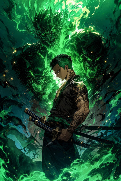 Roronoa Zoro Metal Poster