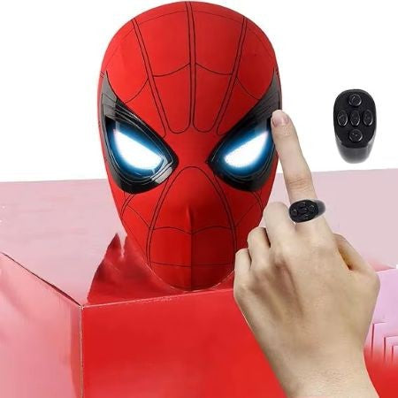 Spider-Man Mask with Remote Control Moving Eyes and LED Lights