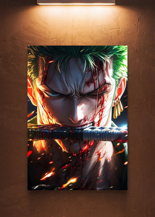 Zoro Pirate Hunter Metal Poster