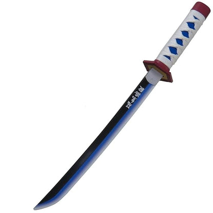 Giyu Tomioka Wooden Katana 42cm with stand