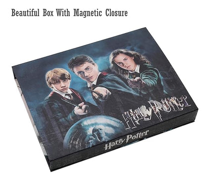Magic Wizard Gifts Box 14 Pcs Pendants Necklace Rings Keychain Set