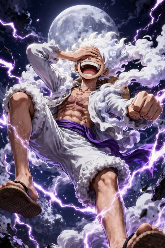 Monkey D Luffy Gear 5 Metal Poster