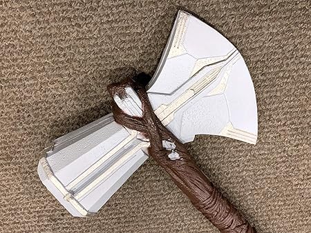 Thor Stormbreaker Axe In Foam Props Replica For Cosplay Marvel Hero, Collcetion, Gifts Brown, Brown, One Size