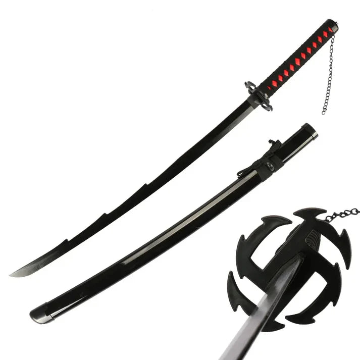 Bleach Kurosaki Ichigo Zangetsu Blade Model 3 Cosplay Wooden katana 104 Cms