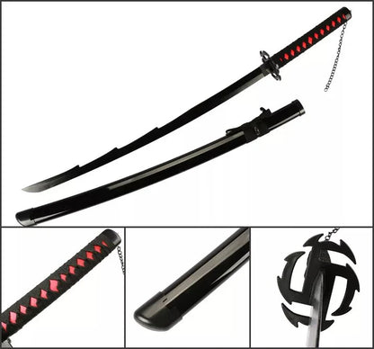 Bleach Kurosaki Ichigo Zangetsu Blade Model 3 Cosplay Wooden katana 104 Cms