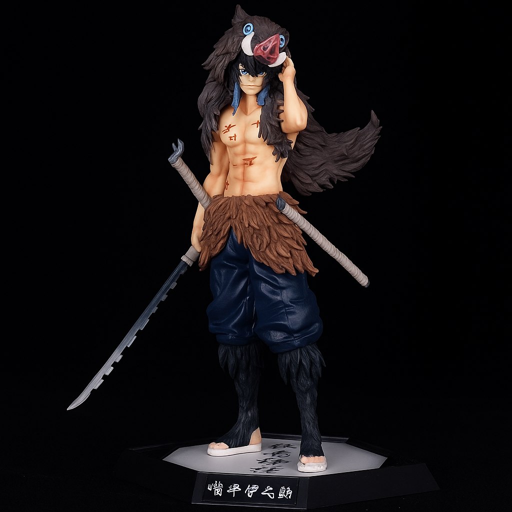 Inosuke Hashibira Action Figure – Demon Slayer Collectible with Dual Nichirin Blades