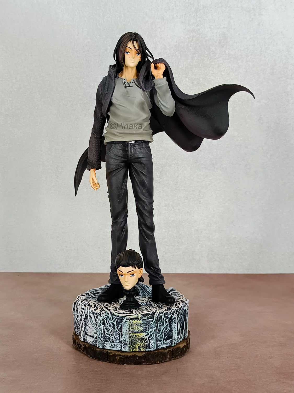 AOT Eren Yeager Iconic Action Figure with 2 Heads (30 CM) for Collection Figurine