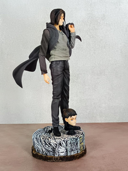 AOT Eren Yeager Iconic Action Figure with 2 Heads (30 CM) for Collection Figurine