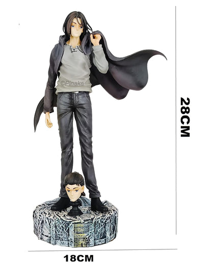 AOT Eren Yeager Iconic Action Figure with 2 Heads (30 CM) for Collection Figurine