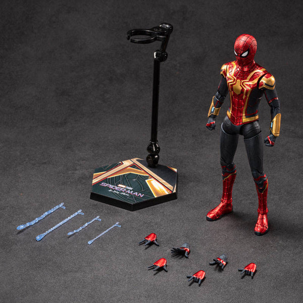 Marvel Studios Spider-Man No Way Home : 1:10 Scale Spiderman Upgraded Suit Figure by ZD Toys (Size-7 Inch)