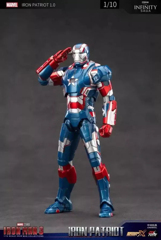 ZD TOYS – IRON PATRIOT 1.0 IRON MAN 3 COLLECTIBLE ACTION FIGURE