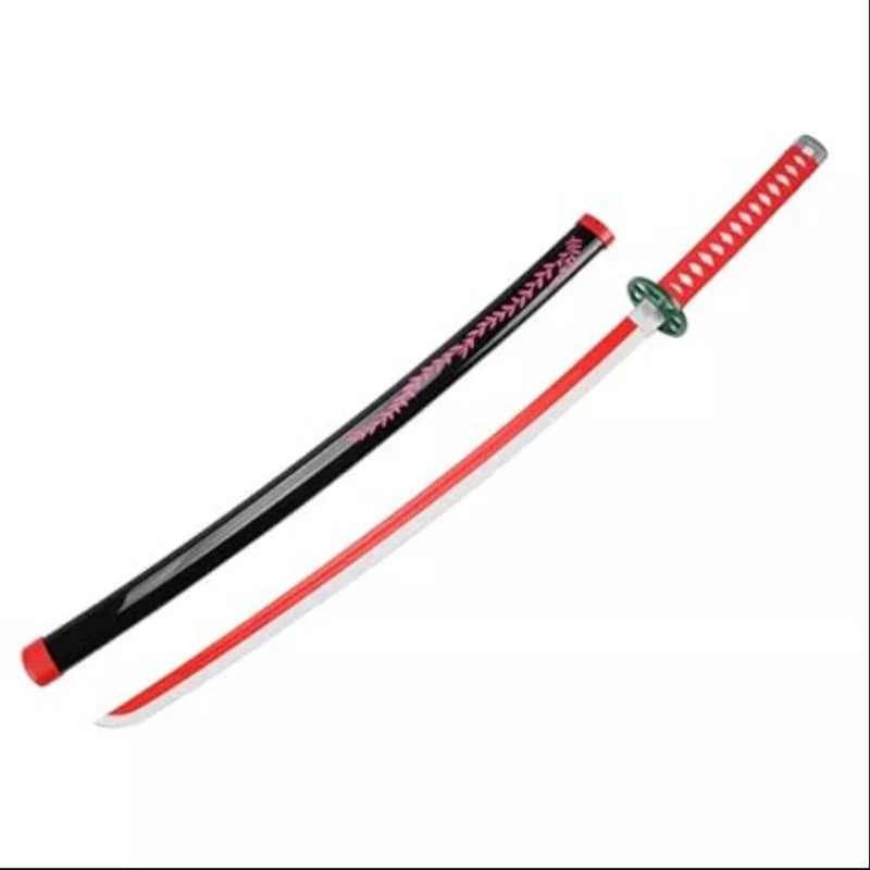 Demon Slayer Nezuko Kamado Whip Nichirin Blade Wooden Katana for Cosplay 104 Cms