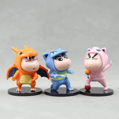 Pokemon Cosplay Shin-chan Action Figure
