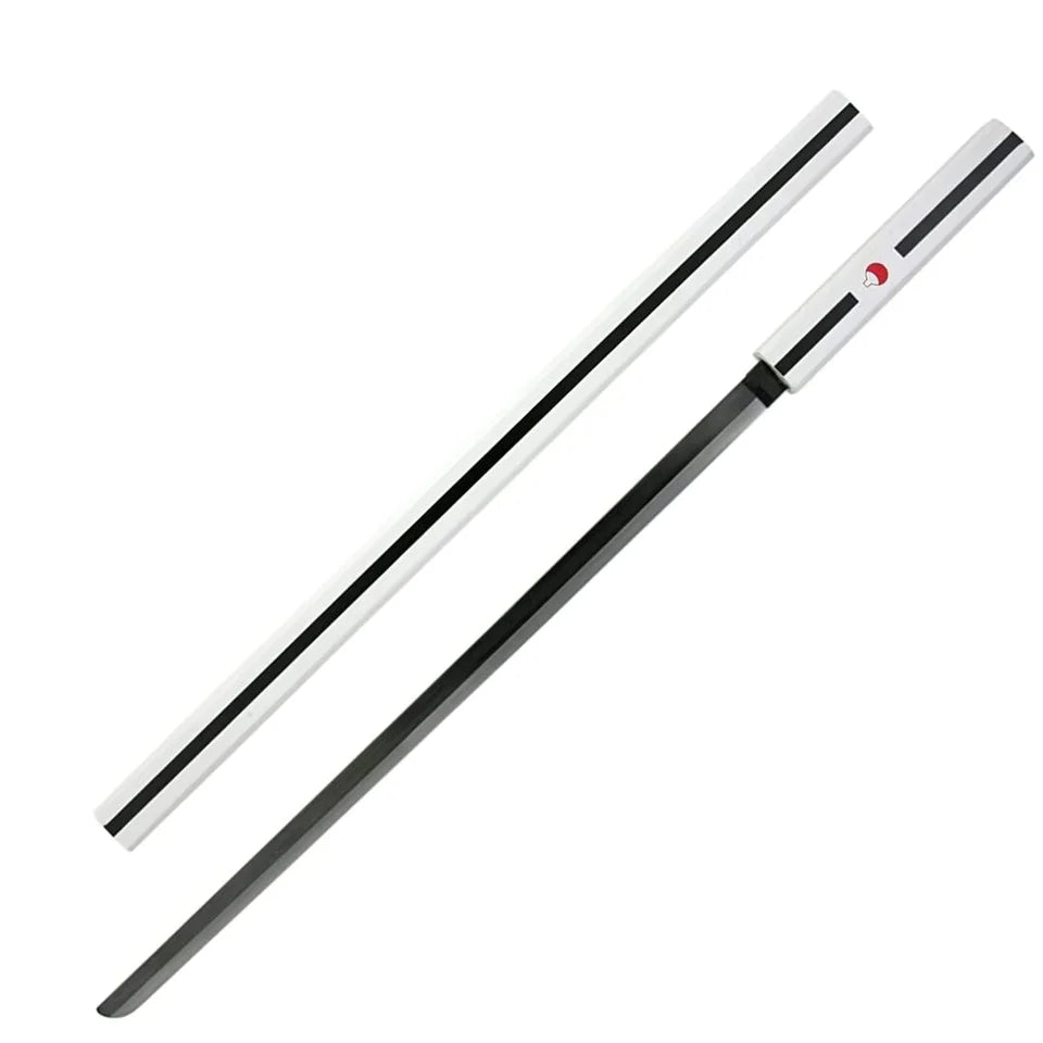 Naruto Sasuke White Sword Of Kusanagi Wooden Katana for Cosplay 104 Cms