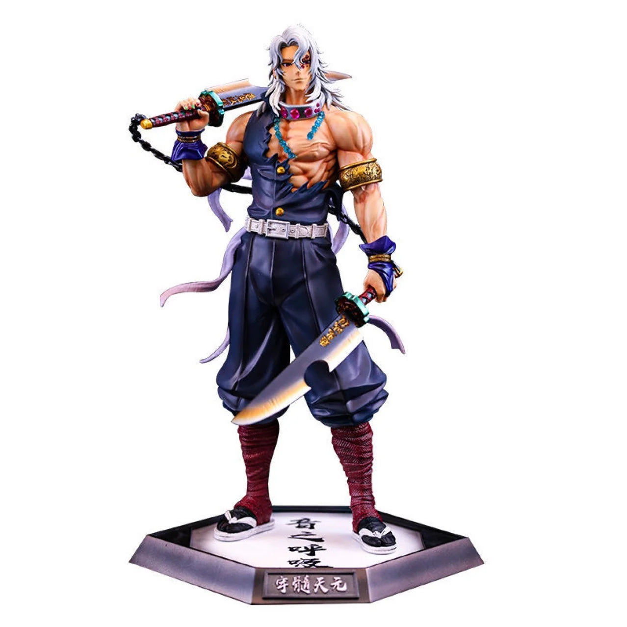 Tengen Uzui Demon Slayer Action Figure – Premium Anime Collectible Statue | Kimetsu no Yaiba Hashira Figure for Fans & Collectors