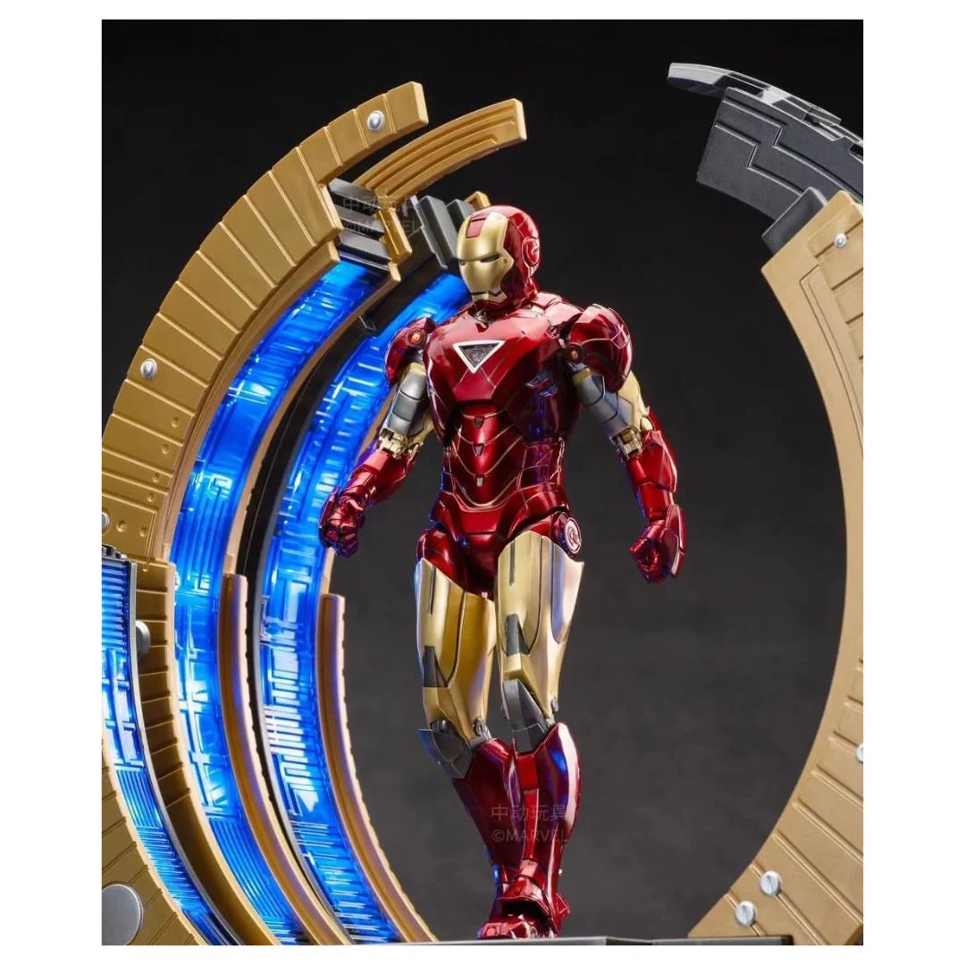 ZD Toys: Marvel Avengers Suit Up Gantry With Iron Man Mark 06 - Action Figure 4 Inch