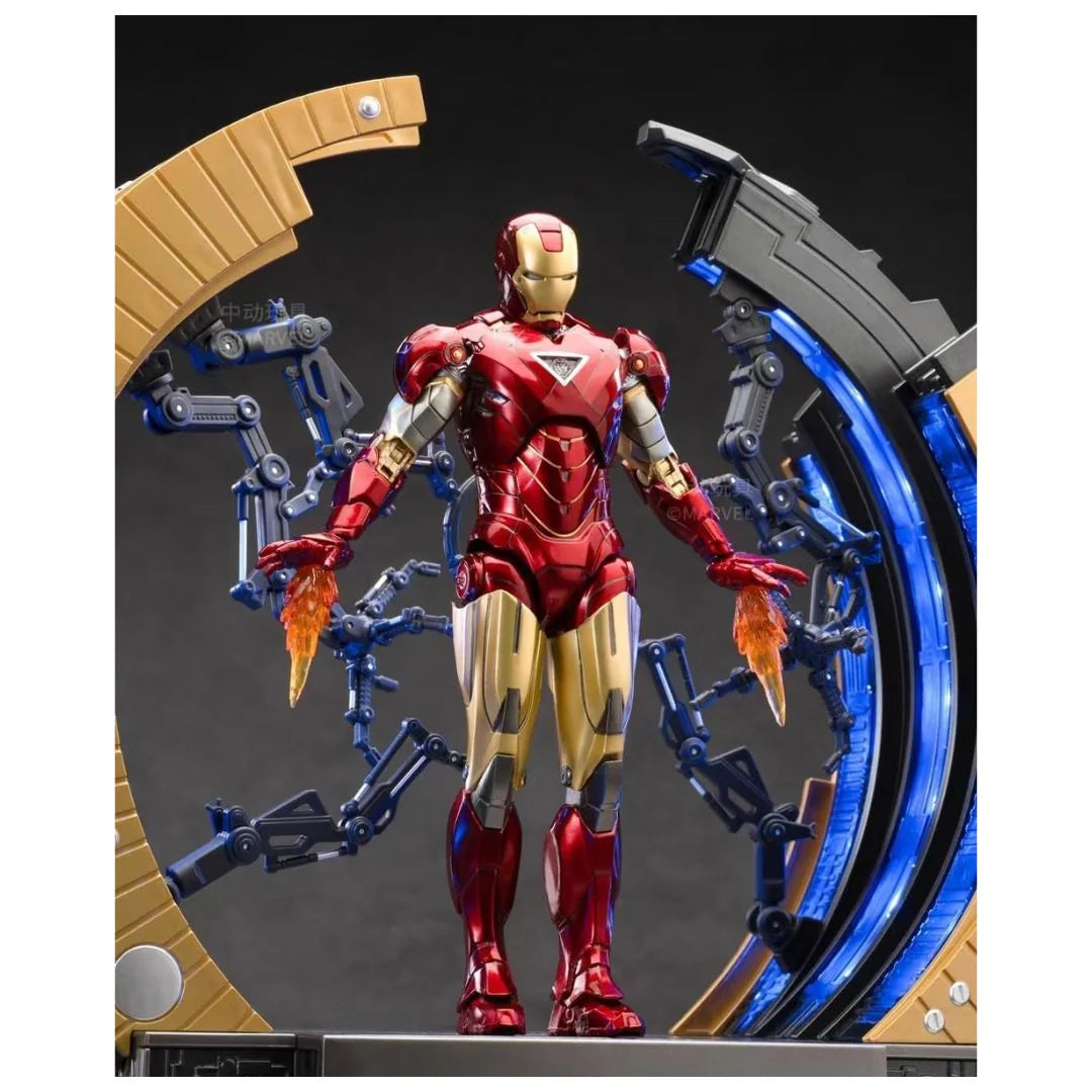 ZD Toys: Marvel Avengers Suit Up Gantry With Iron Man Mark 06 - Action Figure 4 Inch