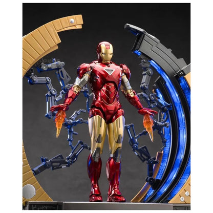 ZD Toys: Marvel Avengers Suit Up Gantry With Iron Man Mark 06 - Action Figure 4 Inch
