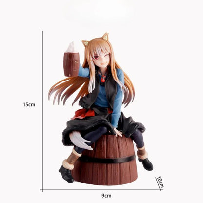 Spice and Wolf – Holo Sitting on Barrel Action Figure (15cm)