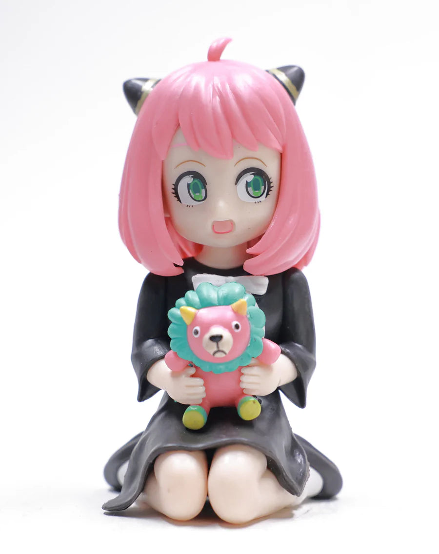 Anya Forger Sitting with Chimera Plush Figure