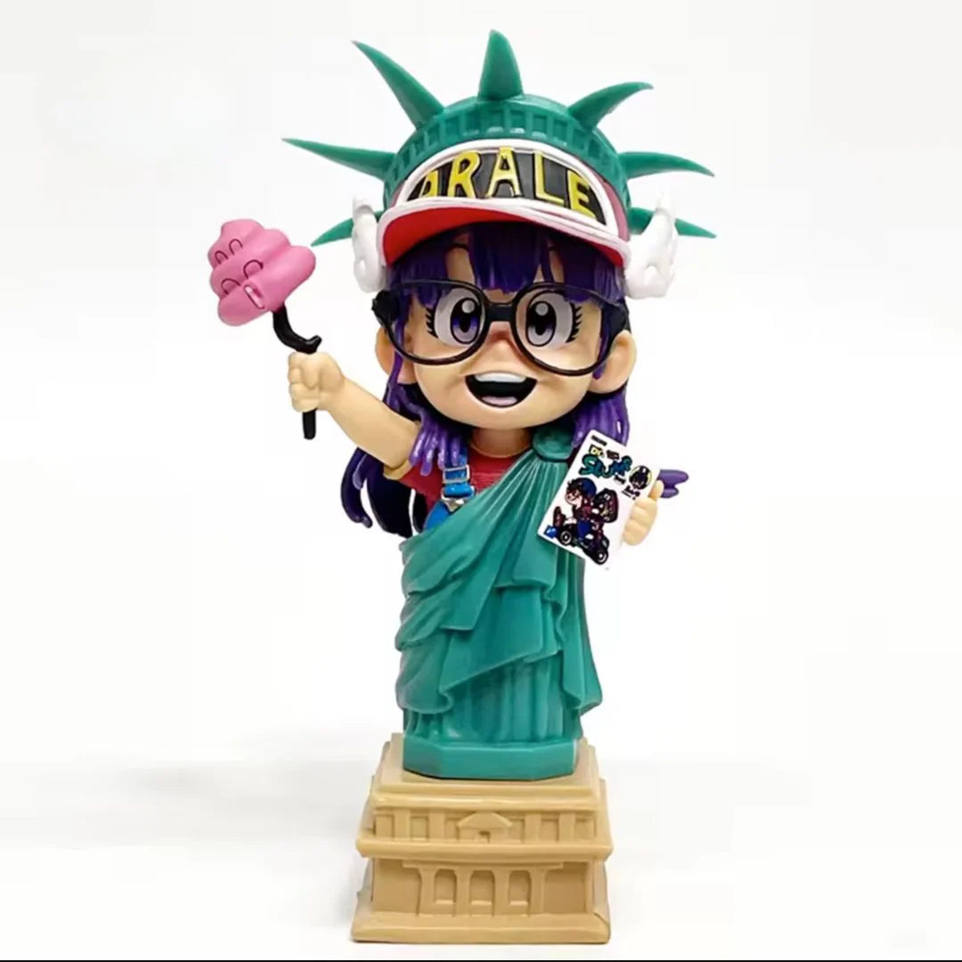Arale Norimaki Statue of Liberty Fun Pose Anime Figure | 16.5cm