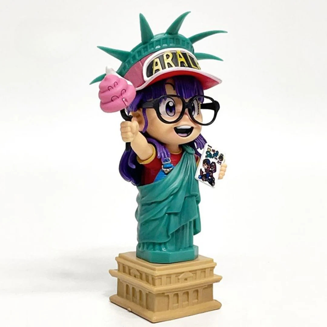 Arale Norimaki Statue of Liberty Fun Pose Anime Figure | 16.5cm