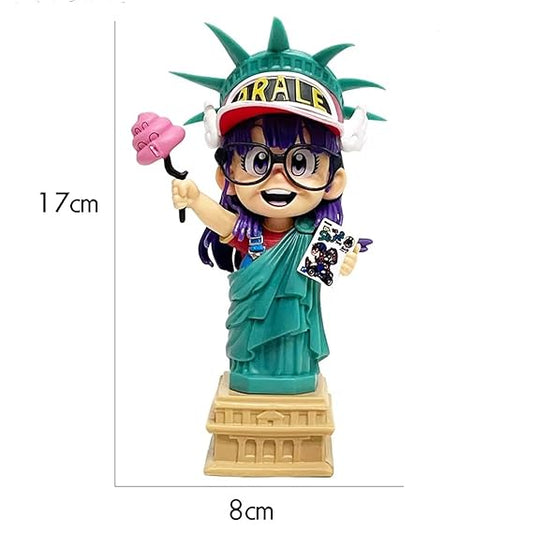 Arale Norimaki Statue of Liberty Fun Pose Anime Figure | 16.5cm