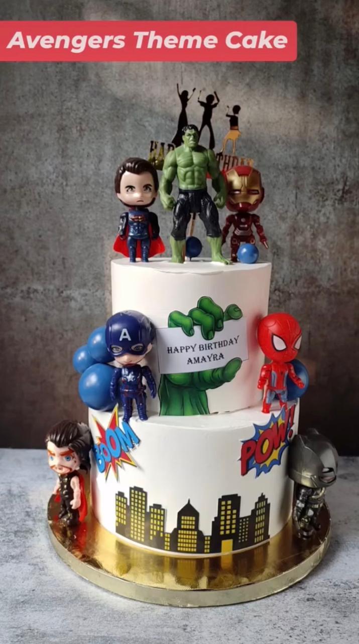 Avengers 2 Tier Cake