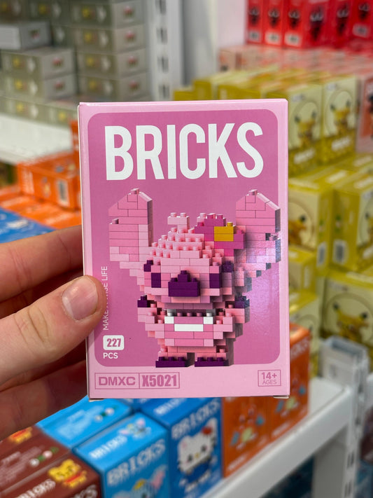 Bricks Toy- Pink Stitch