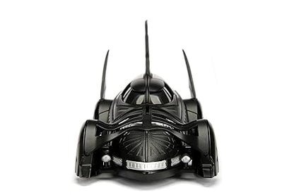 Batmobile 1995, Highly Detailed 1:24 Model Car, Cockpit and Doors Can Be Open, with Freewheel, Black