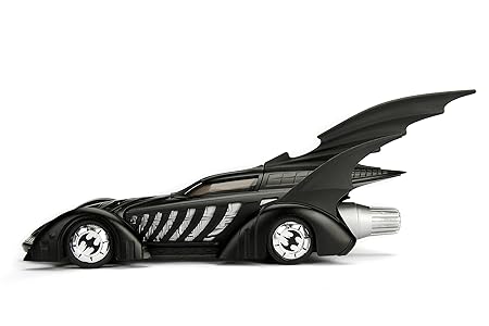 Batmobile 1995, Highly Detailed 1:24 Model Car, Cockpit and Doors Can Be Open, with Freewheel, Black