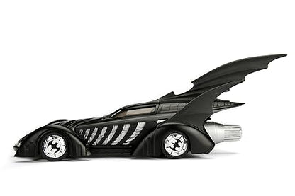 Batmobile 1995, Highly Detailed 1:24 Model Car, Cockpit and Doors Can Be Open, with Freewheel, Black