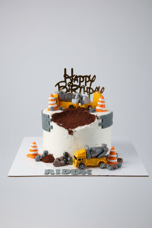 Construction Style Cake