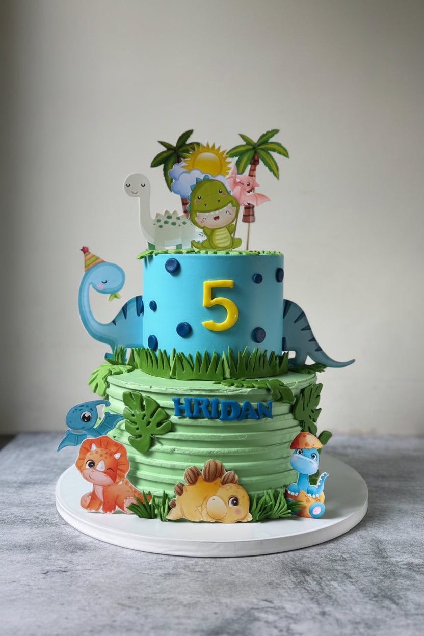 Dinosaur 2 Tier Cake