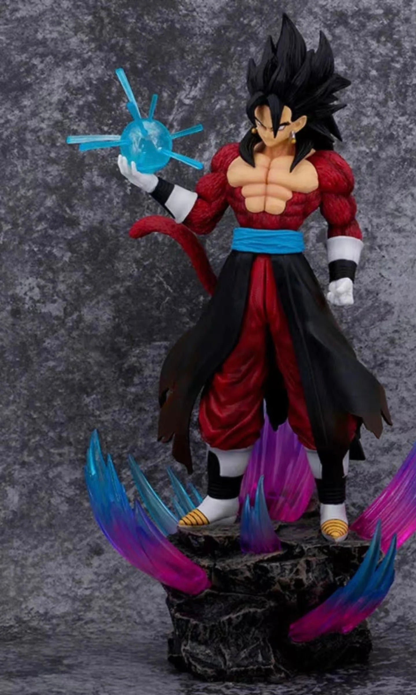 Vegeto Standing on Stone Double headed LED figure